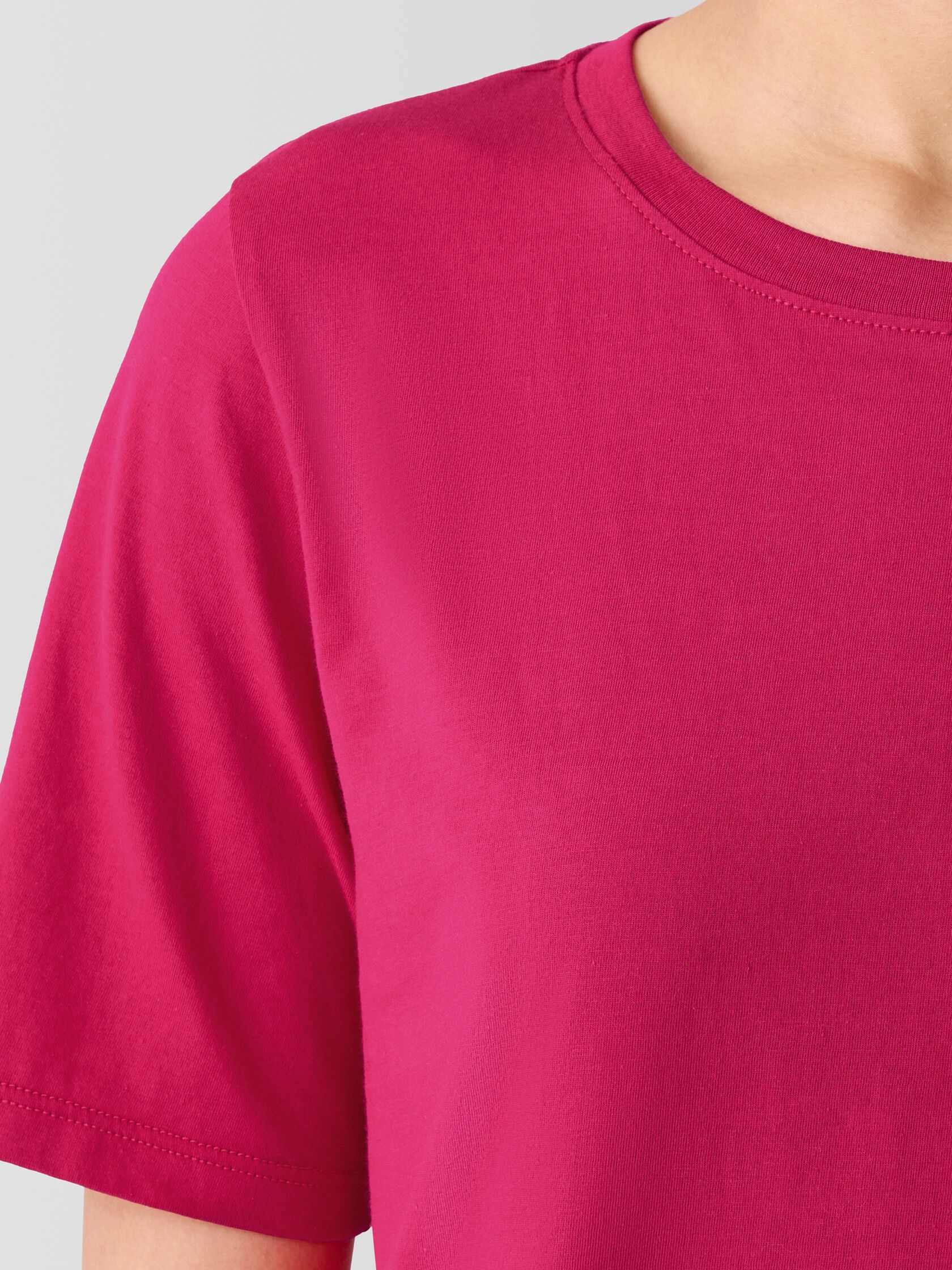 Organic Pima Cotton Jersey Round Neck Tee