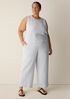 Organic Cotton Doubleweave Wide-Leg Pant