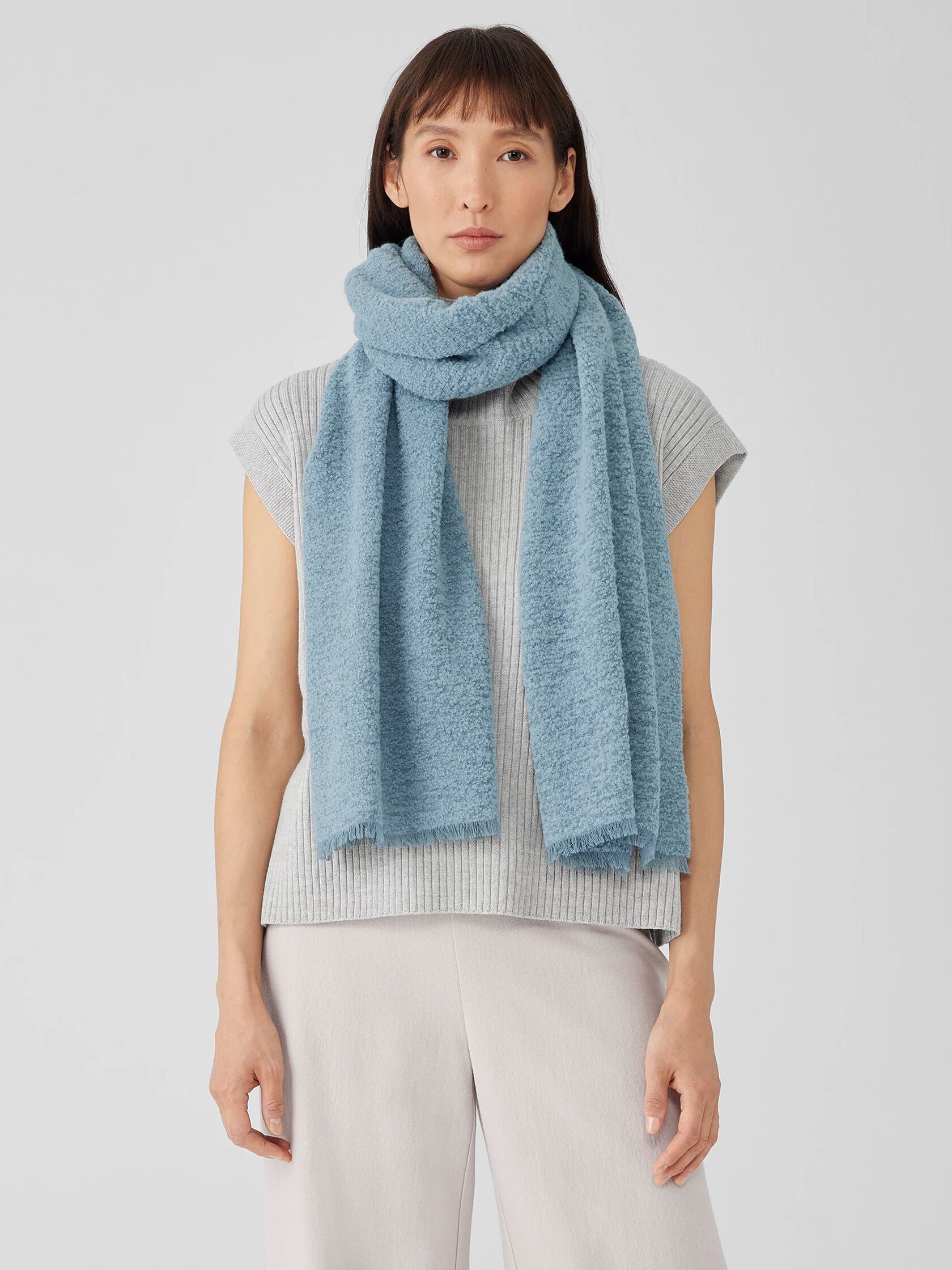 Fluffy Boucle Scarf