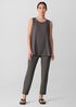 Washable Stretch Crepe Slim Pant