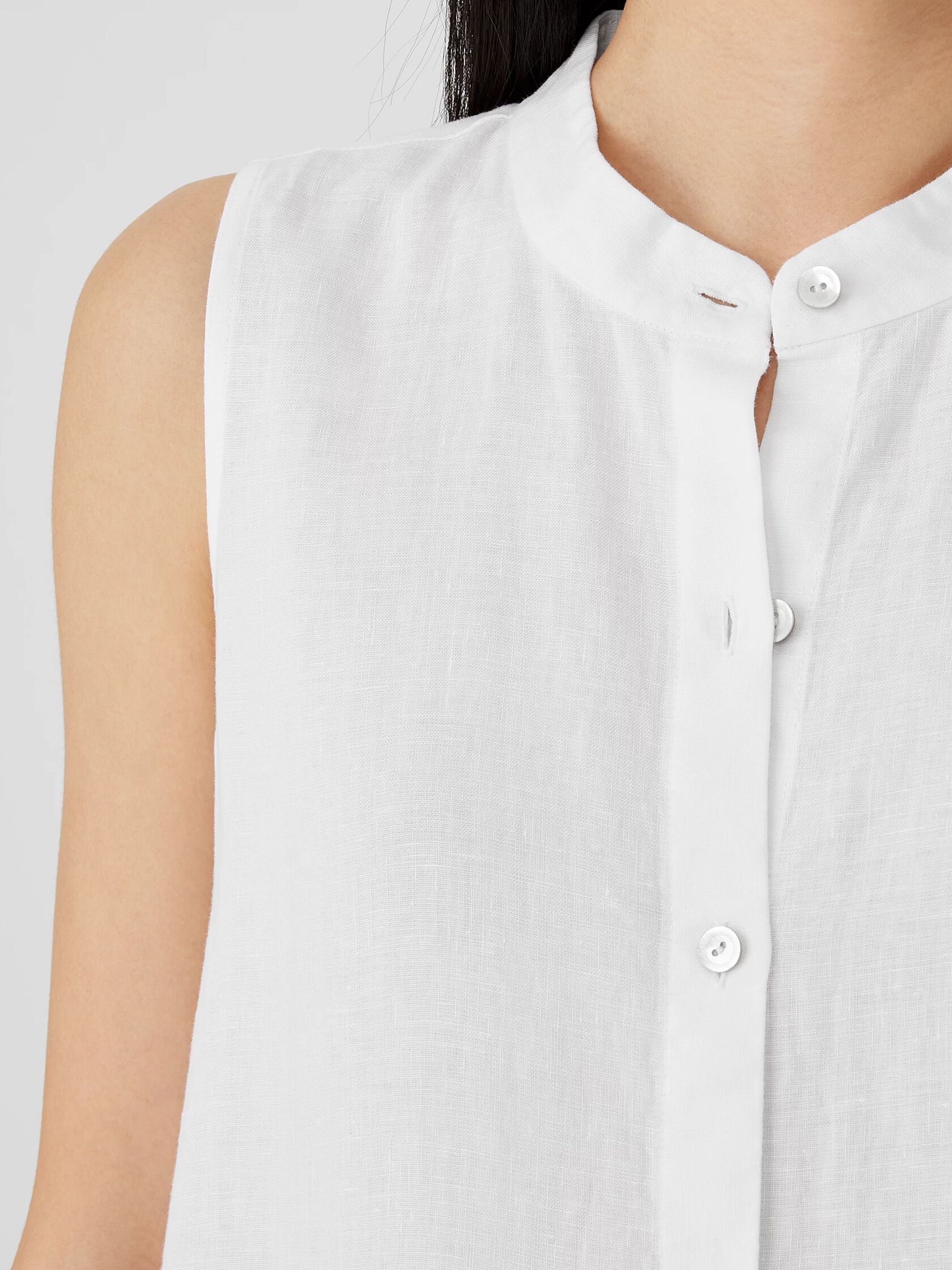 Organic Linen Pleated Dress