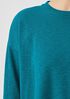 Organic Cotton Slubby Rib Knit Crew Neck Top