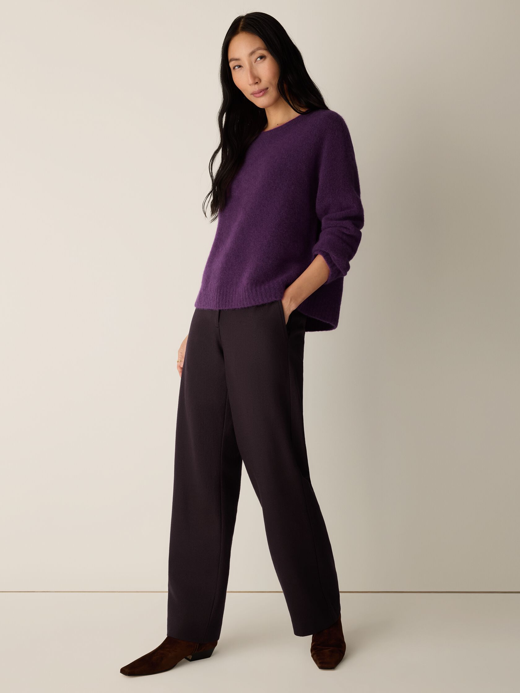 Cashmere Silk Bliss Crew Neck Top