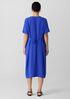 Silk Georgette Crepe V-Neck Dress