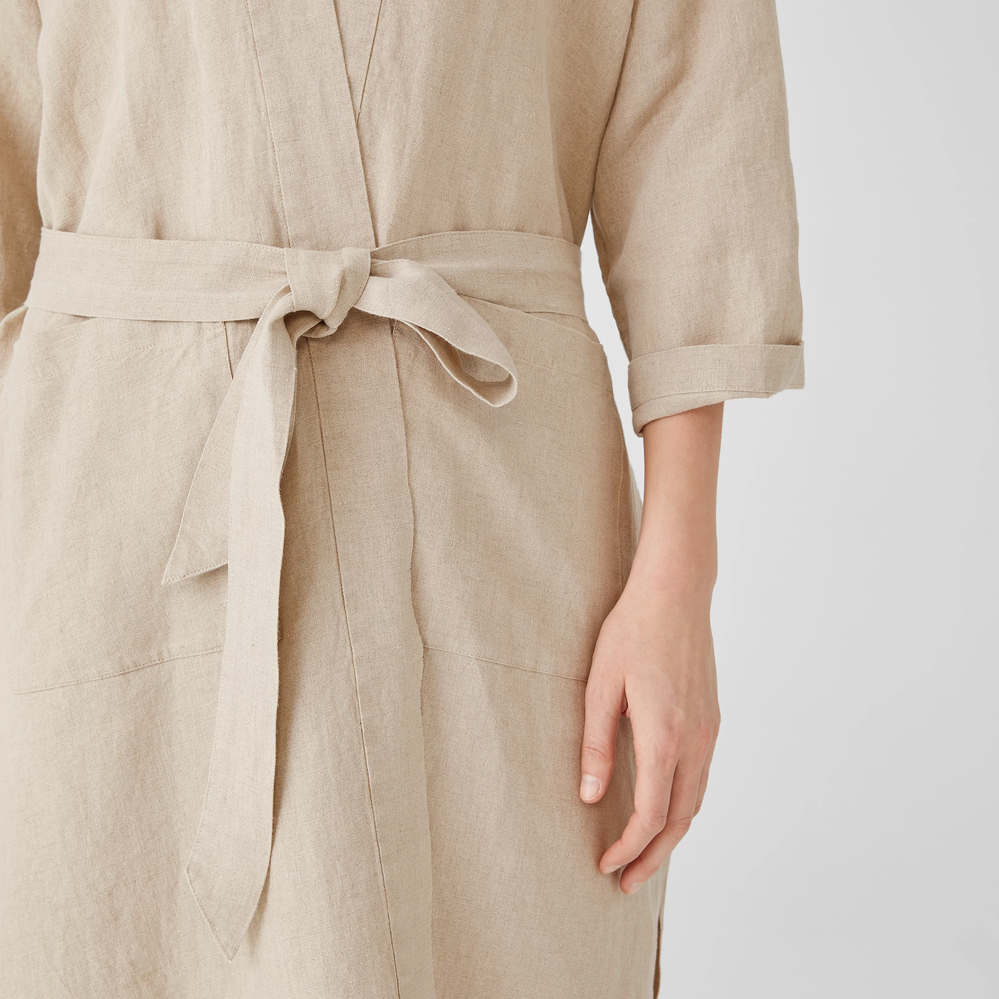 Organic Linen Belted Jacket | EILEEN FISHER
