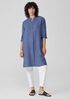 Washed Organic Linen Delave Shirtdress