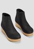 Words Oiled Nubuck Clog Bootie