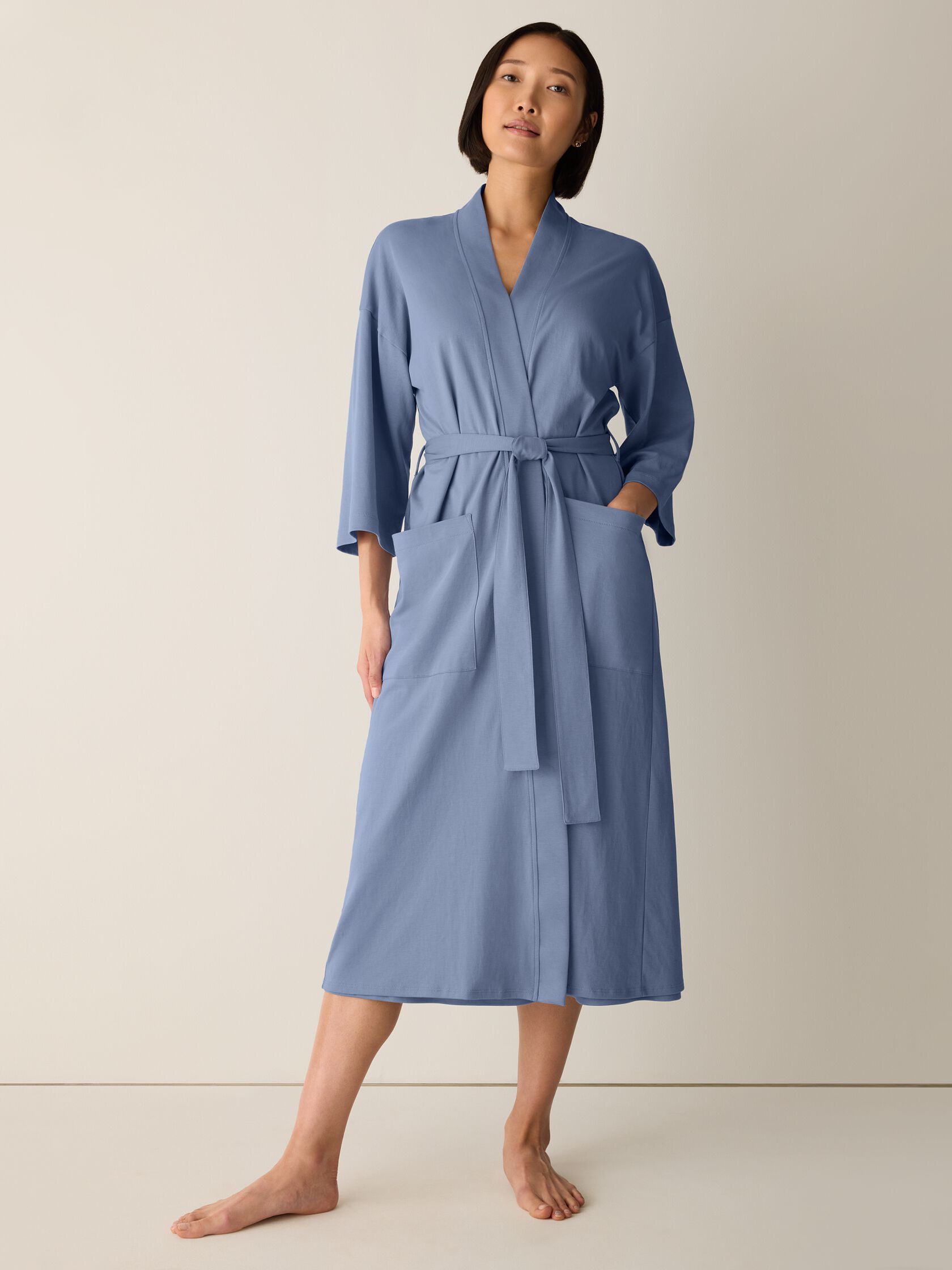 Organic Cotton Interlock Sleep Robe