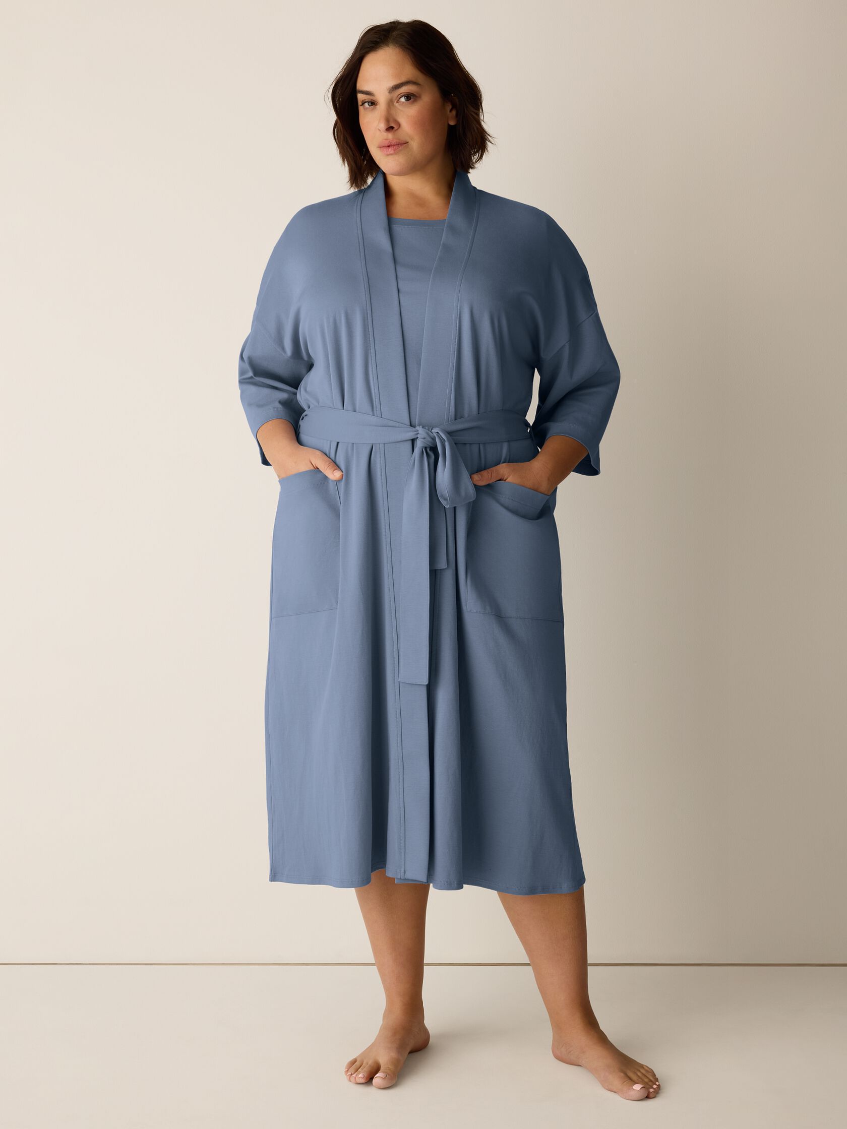Organic Cotton Interlock Sleep Robe