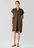 Organic Linen Notch Collar Dress