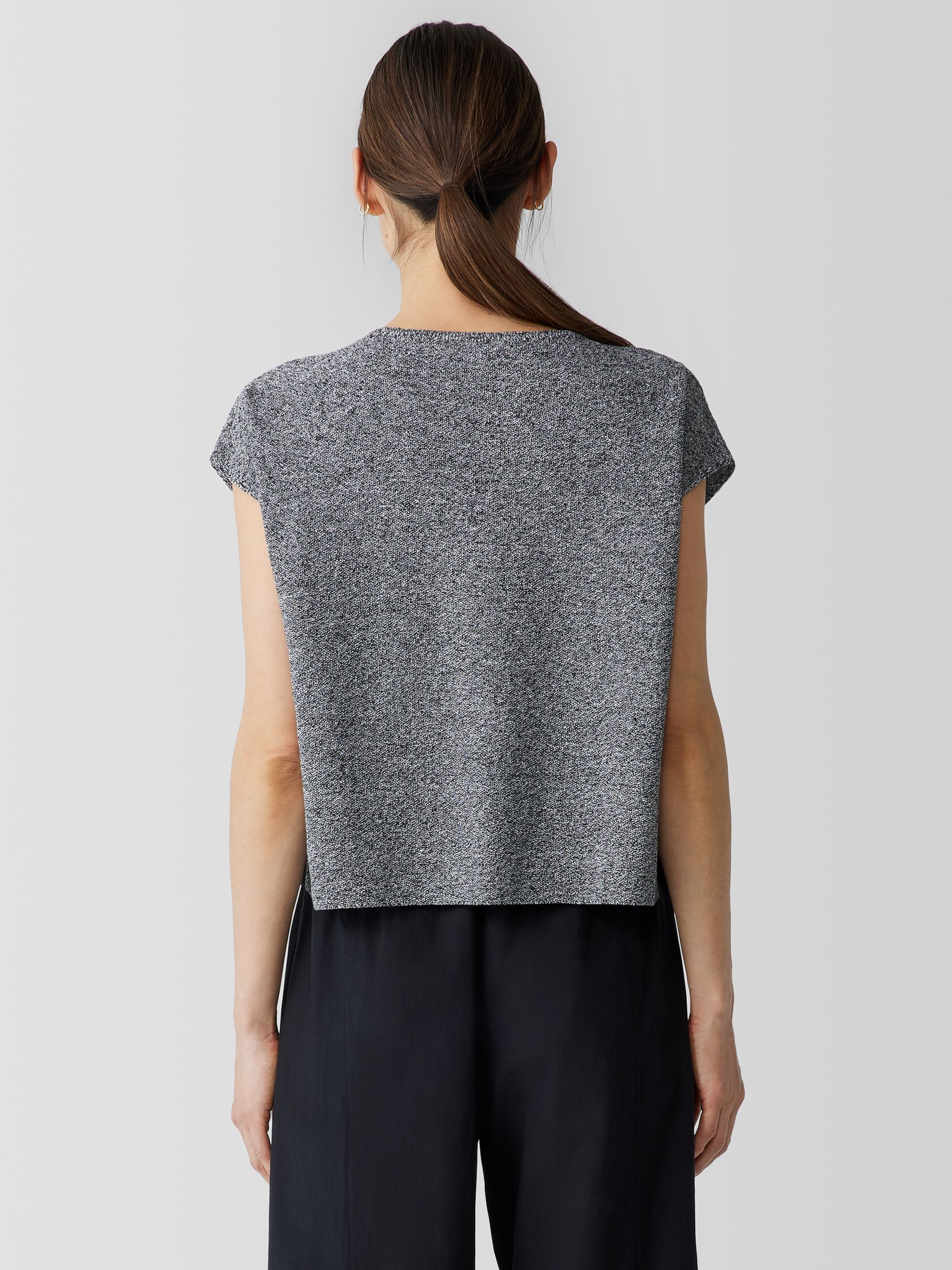 Organic Linen Cotton Square Top