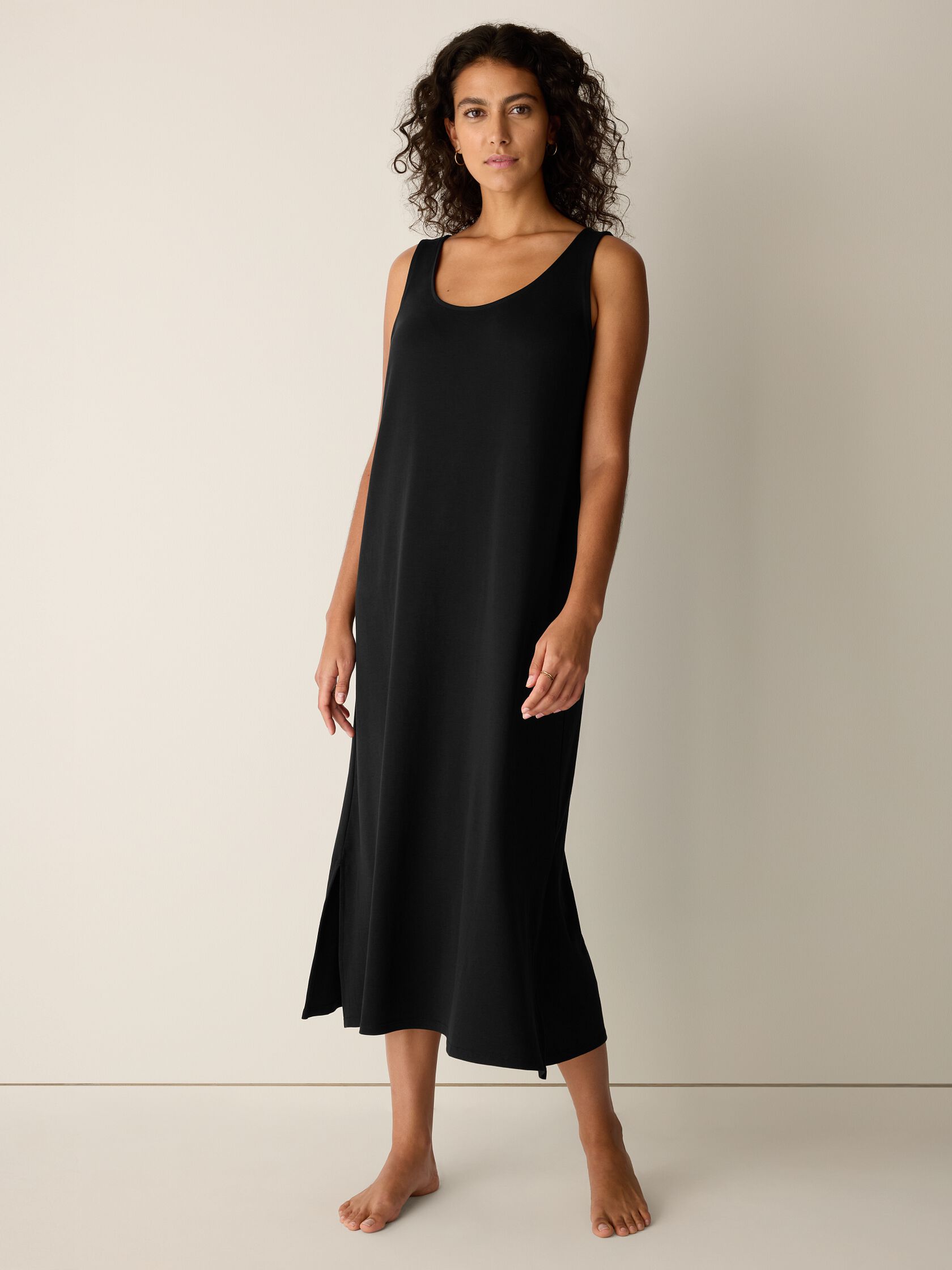 Organic Cotton Interlock Tank Sleep Dress