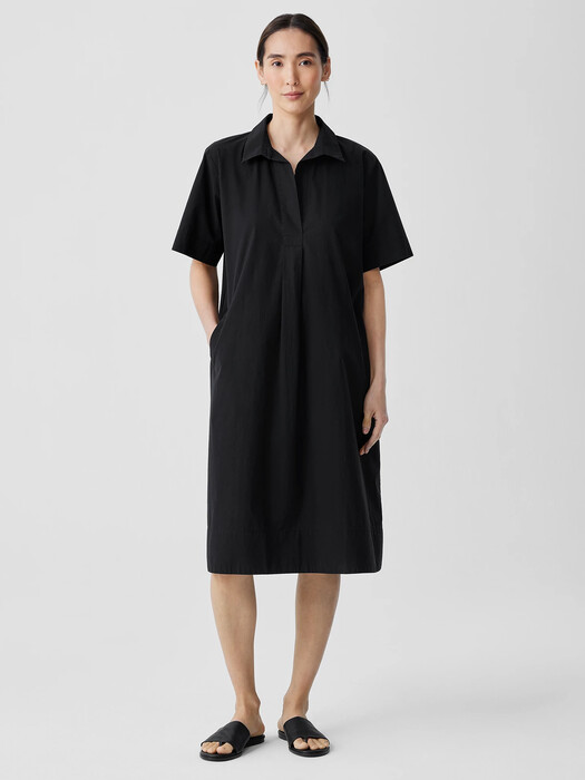 Washed Organic Cotton Poplin Dress