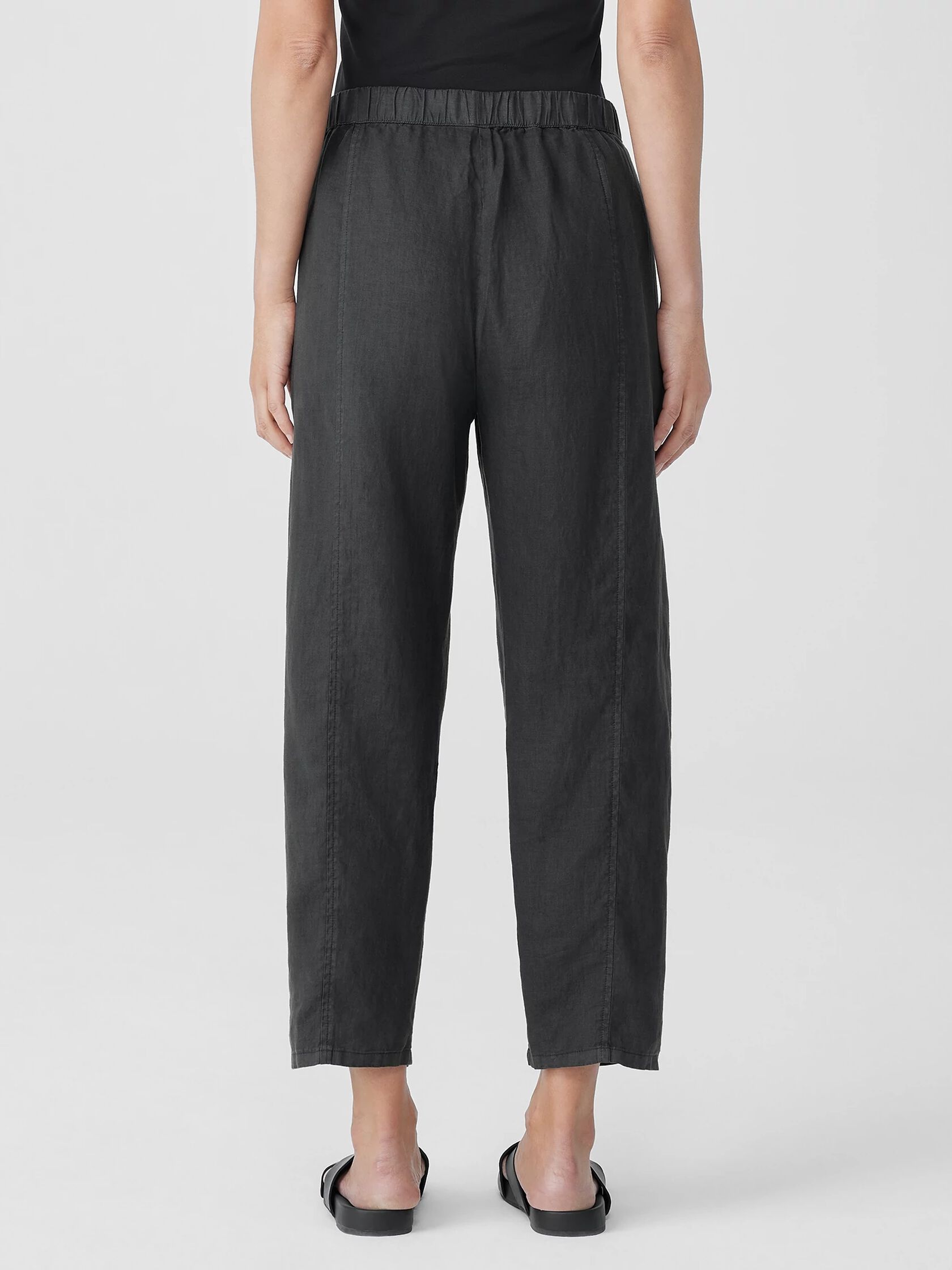 Garment-Dyed Organic Linen Lantern Pant