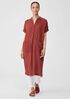 Organic Cotton Gauze Mandarin Collar Dress