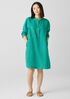 Washed Organic Linen Délavé Shirtdress