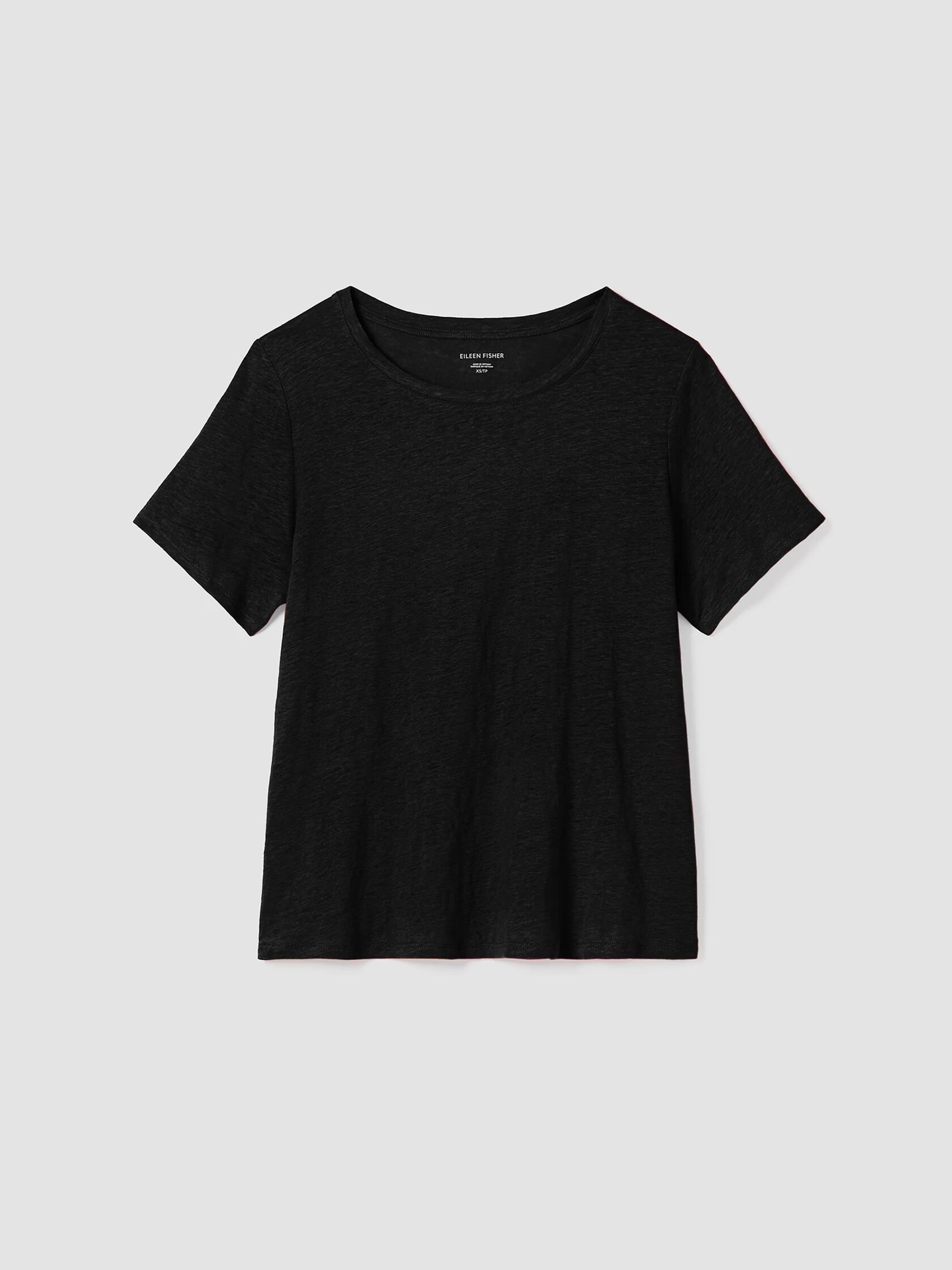Organic Linen Jersey Crew Neck Tee