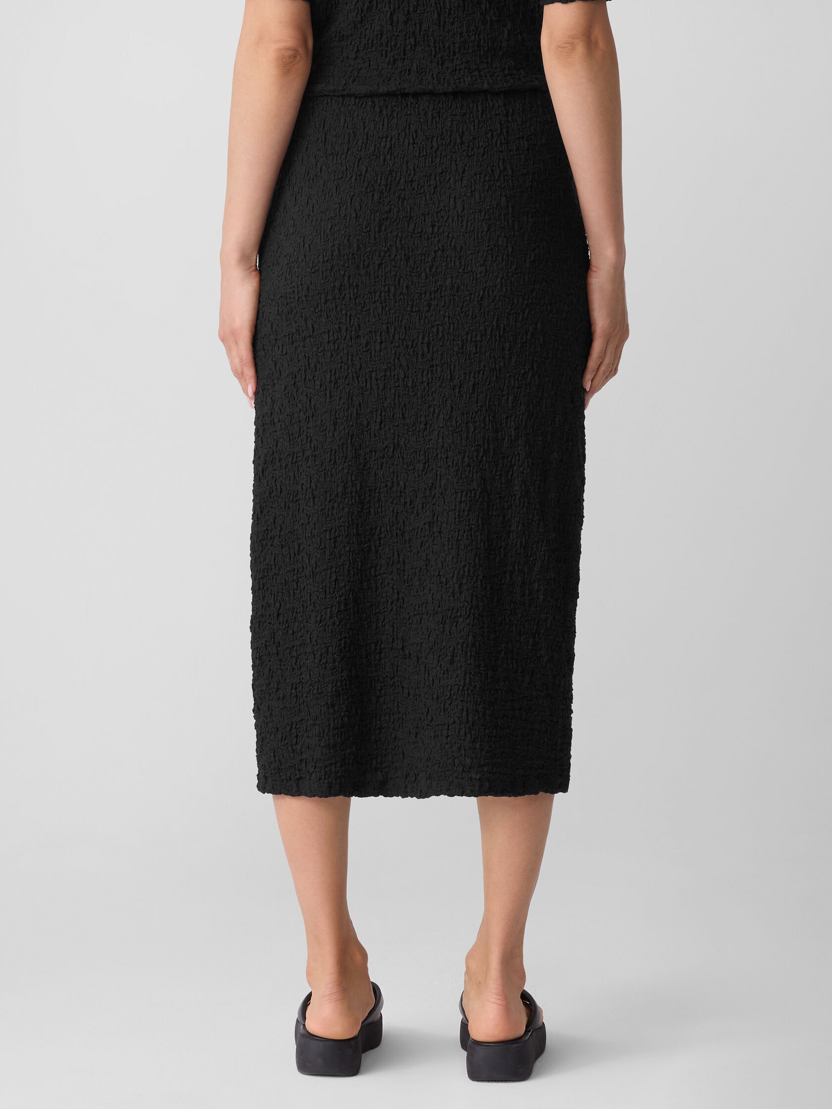 Bubble Jacquard Pencil Skirt