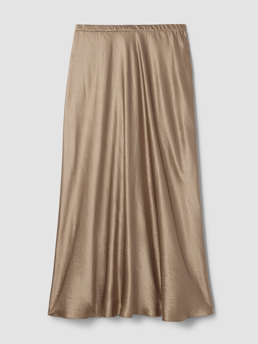 Textured Satin Slip Skirt