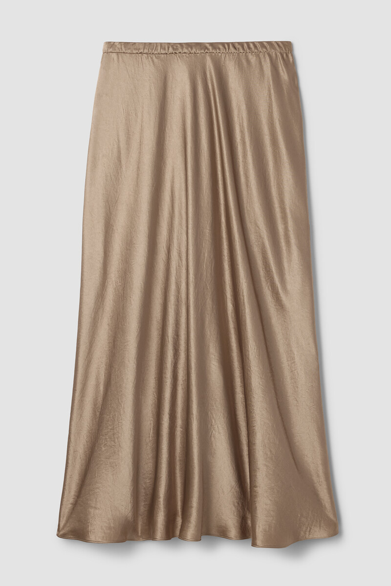 Textured Satin Slip Skirt Textured Satin Slip Skirt
