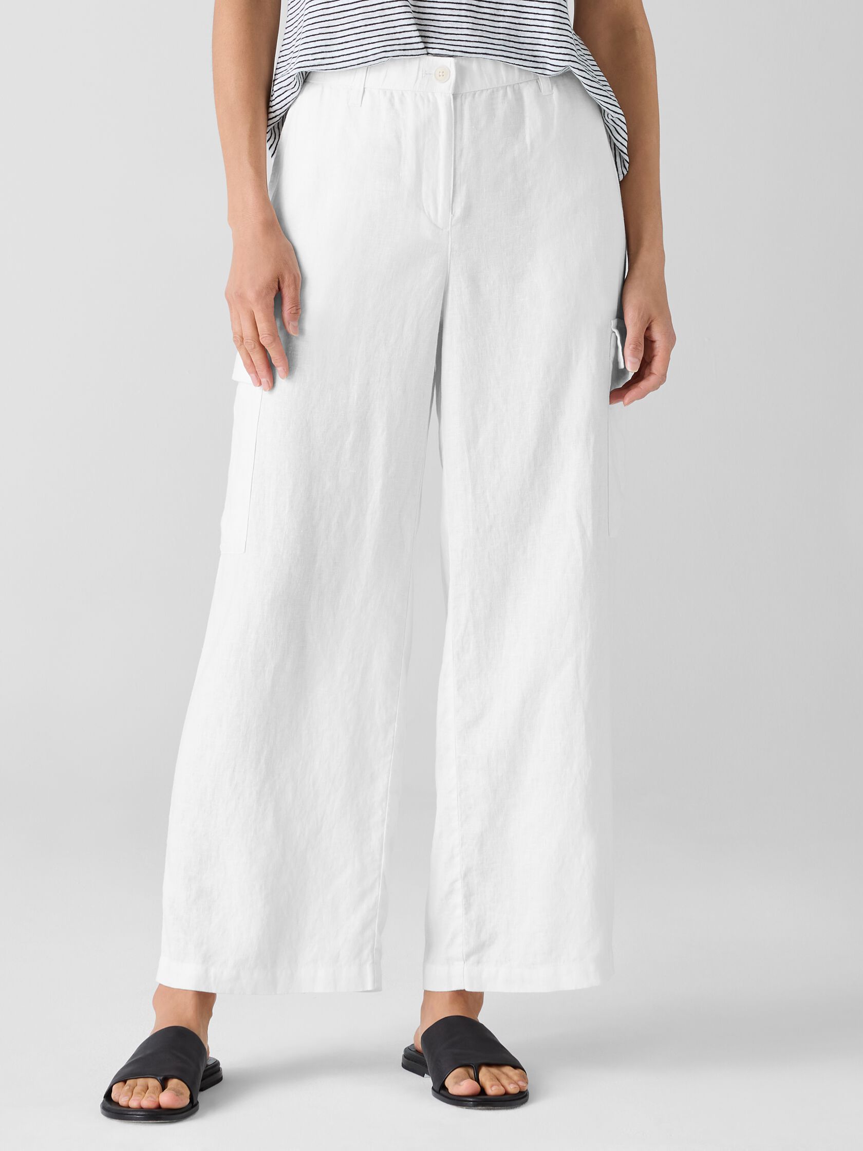 Organic Linen Cargo Pant