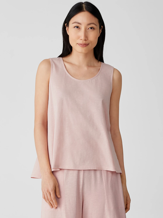 Organic Cotton Slub Jersey Scoop Neck Tank