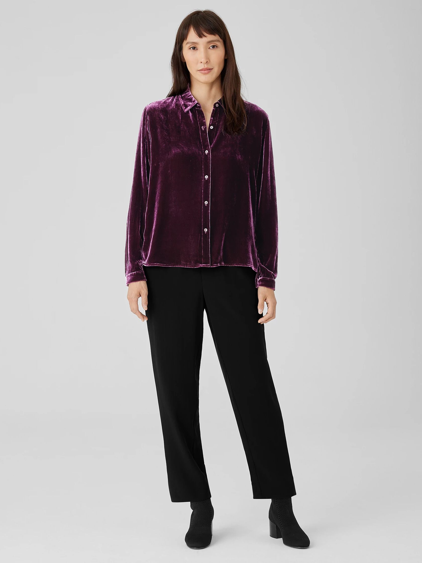 Velvet Classic Collar Shirt