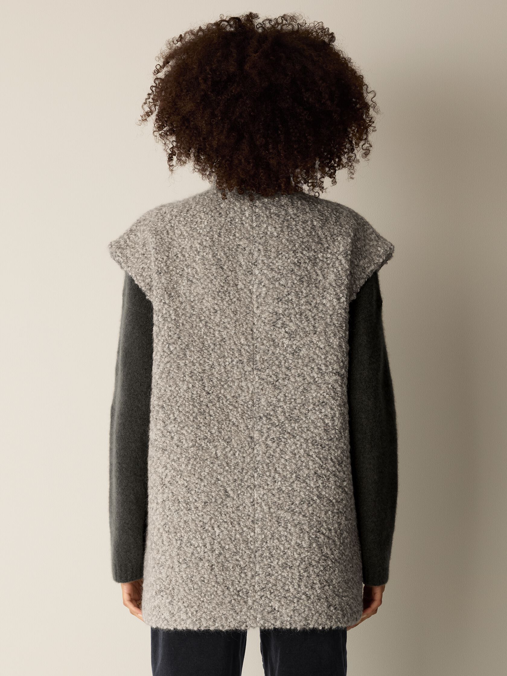 Curly Alpaca Wool Blend Vest