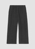 Puckered Organic Linen Wide-Leg Pant