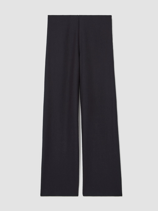 Boiled Wool Jersey Straight Pant