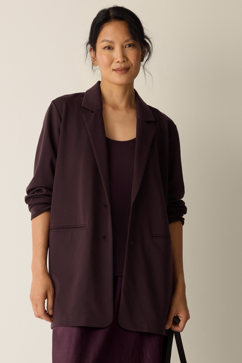 Washable Flex Ponte Long Blazer Washable Flex Ponte Long Blazer