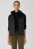 Eggshell Recycled Nylon Vest with Removable Hood