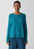 Organic Linen Cotton Slub Crew Neck Top