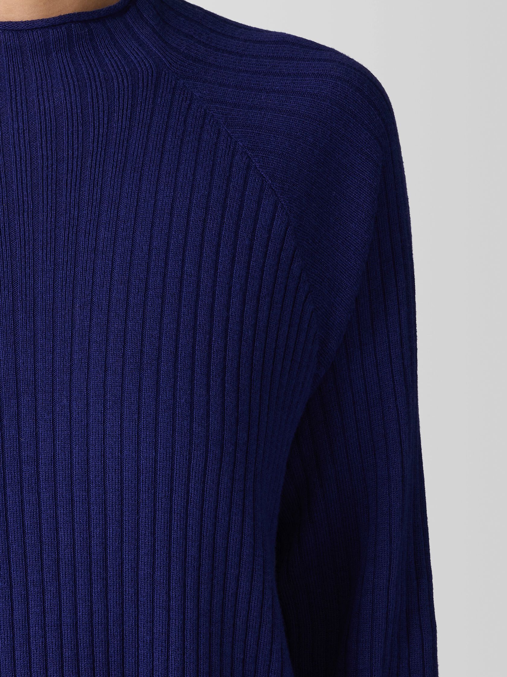 Peruvian Cotton Blend Funnel Neck Top