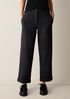M&eacute;lange Felted Wool Jersey Straight Cuffed Pant in Regenerative Wool
