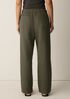 Slubby Organic Cotton Linen Full-Length Straight Pant