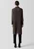 Sheer Silk Georgette Classic Collar Long Shirt