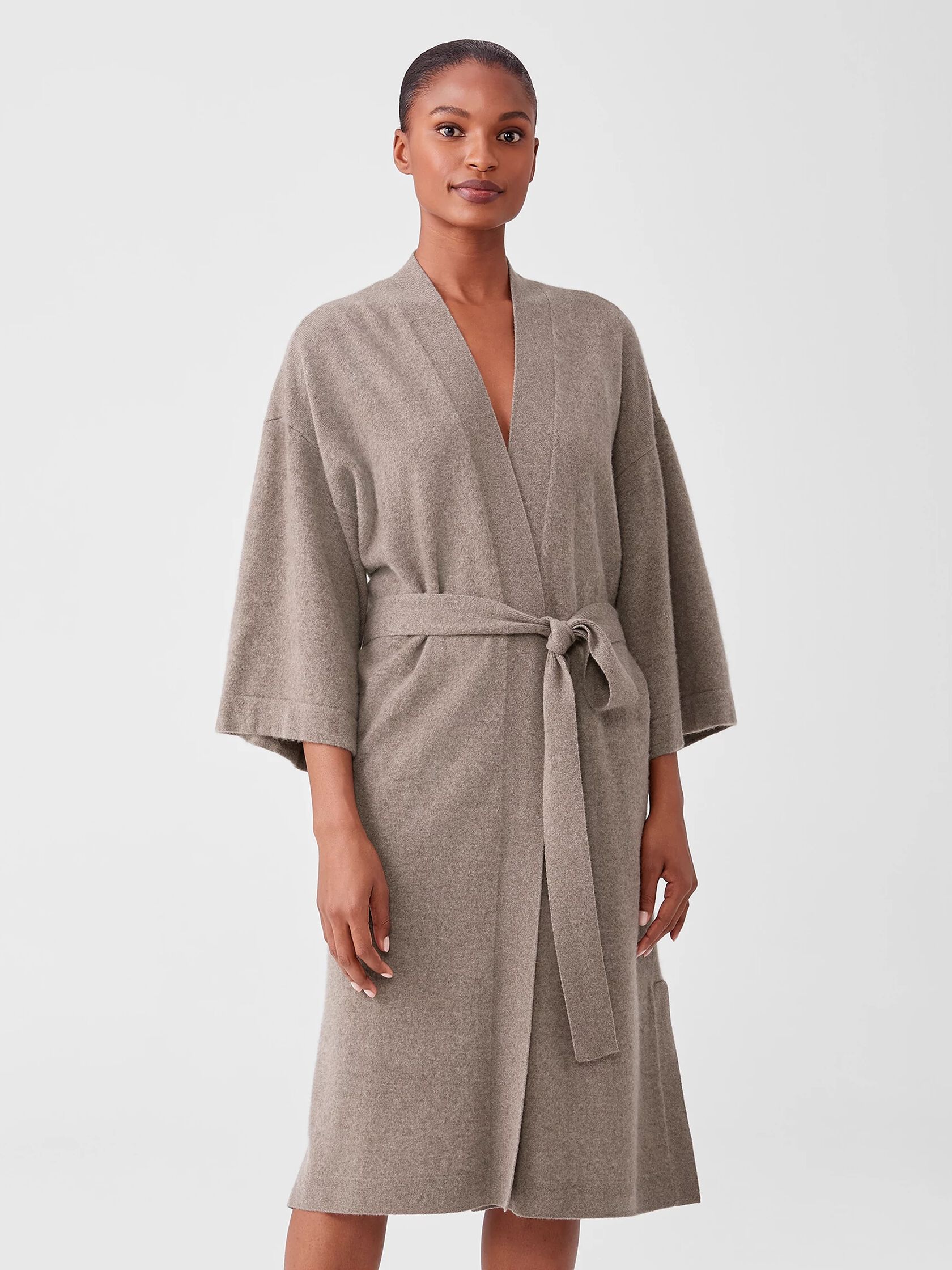 Brushed Cashmere Robe