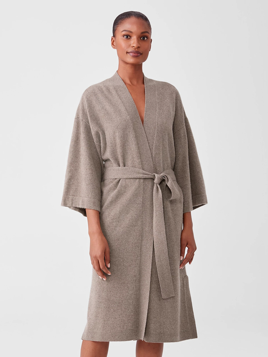 Brushed Cashmere Robe | EILEEN FISHER