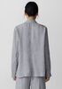 Puckered Organic Linen Stripe Blazer