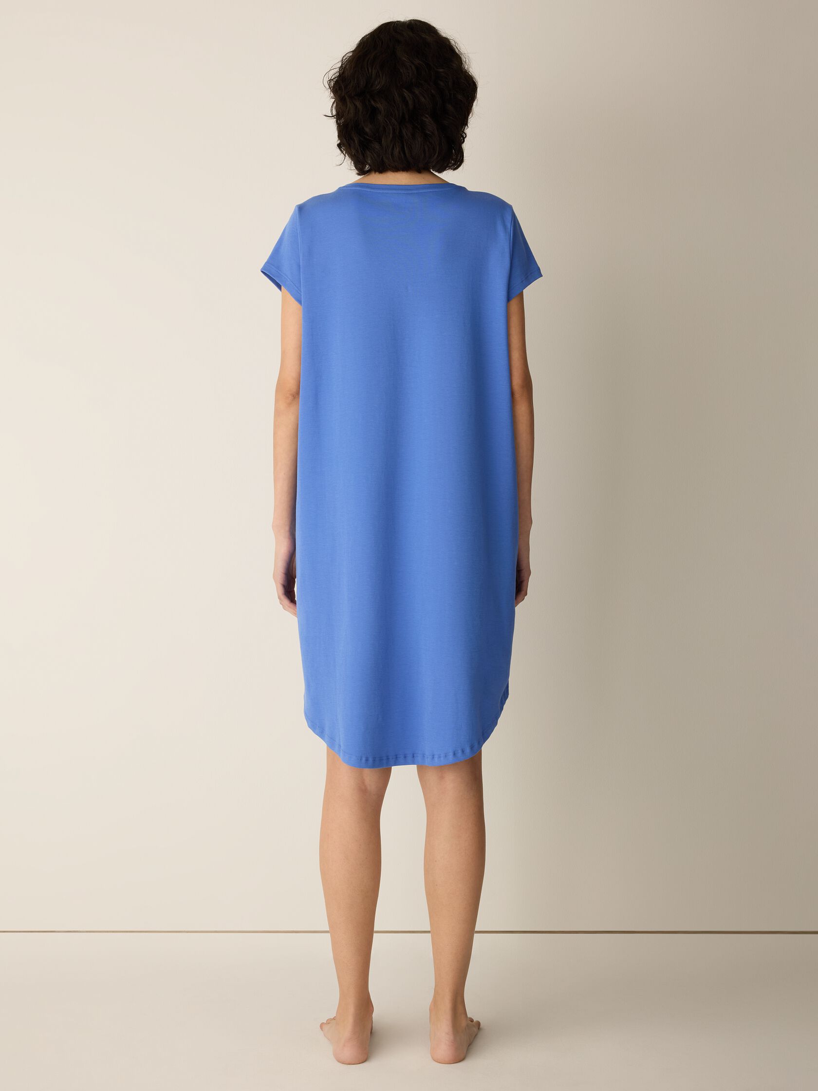 Organic Cotton Interlock Henley Sleep Dress