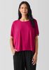Fine Jersey Crew Neck Box-Top