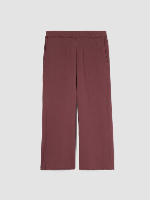 Lightweight Organic Cotton Terry Straight Pant