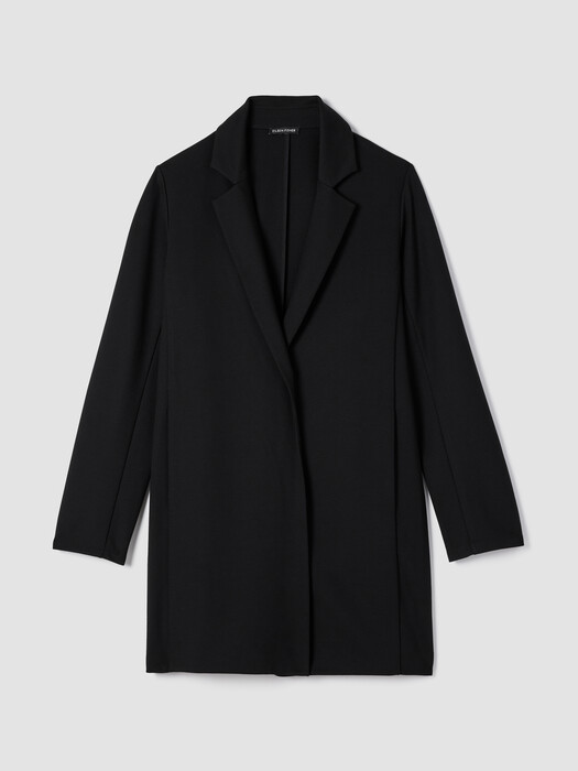 Washable Flex Ponte Long Blazer