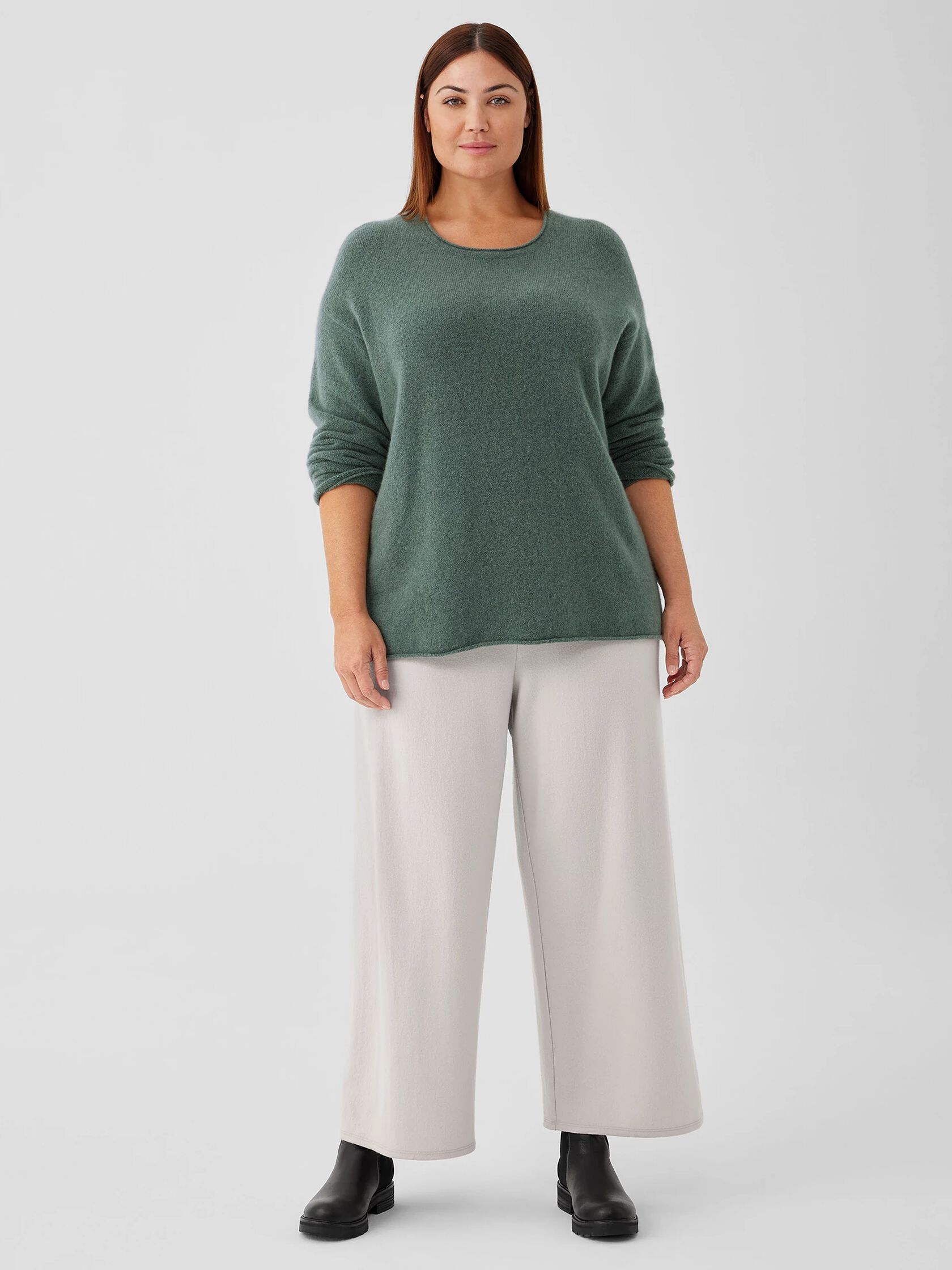 Cashmere Silk Bliss Crew Neck Top