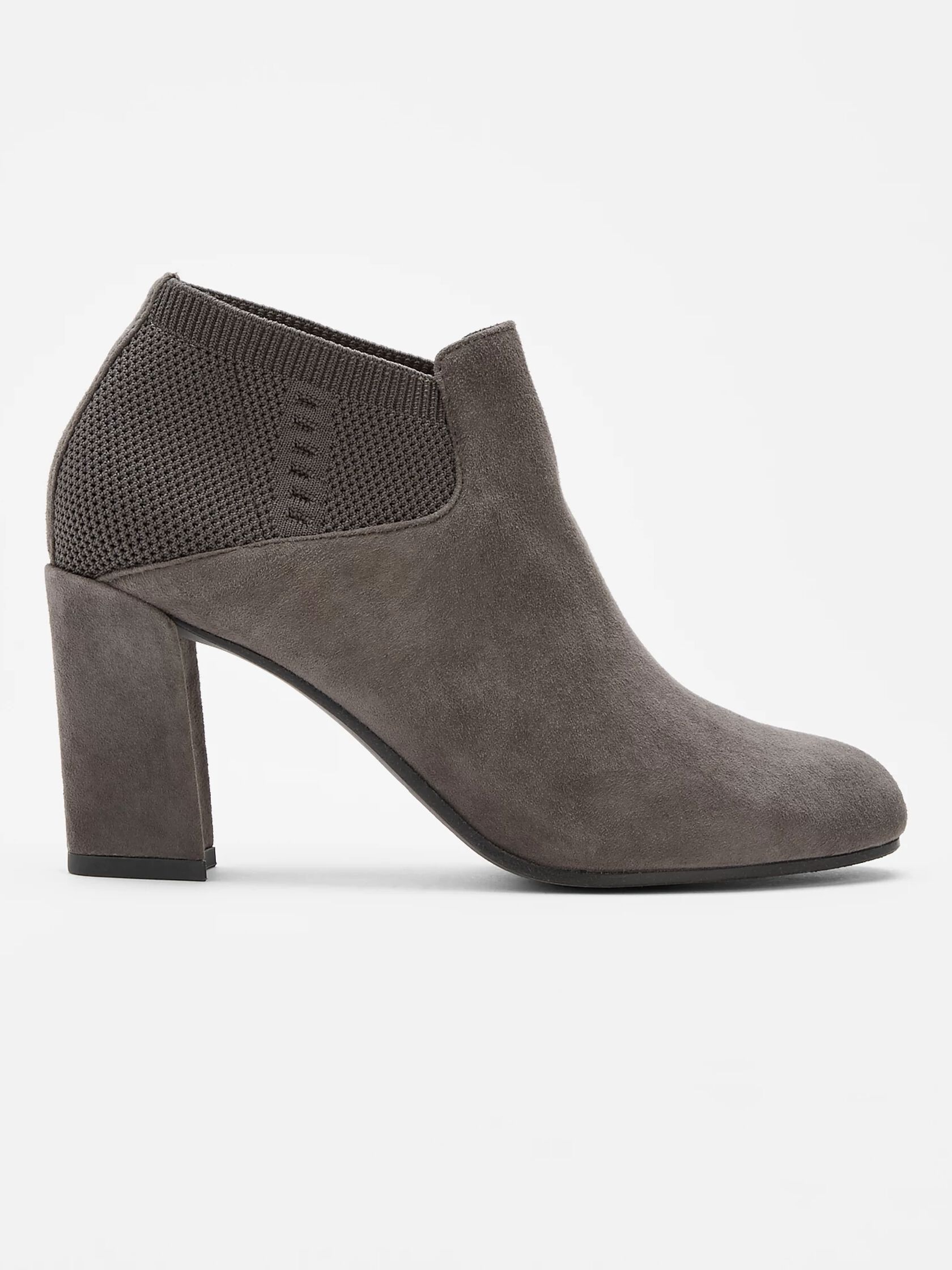Marcy Suede Bootie with Stretch Knit