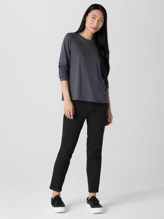 Organic Pima Cotton Jersey Long-Sleeve Tee