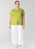 Organic Linen Jersey Crew Neck Tee