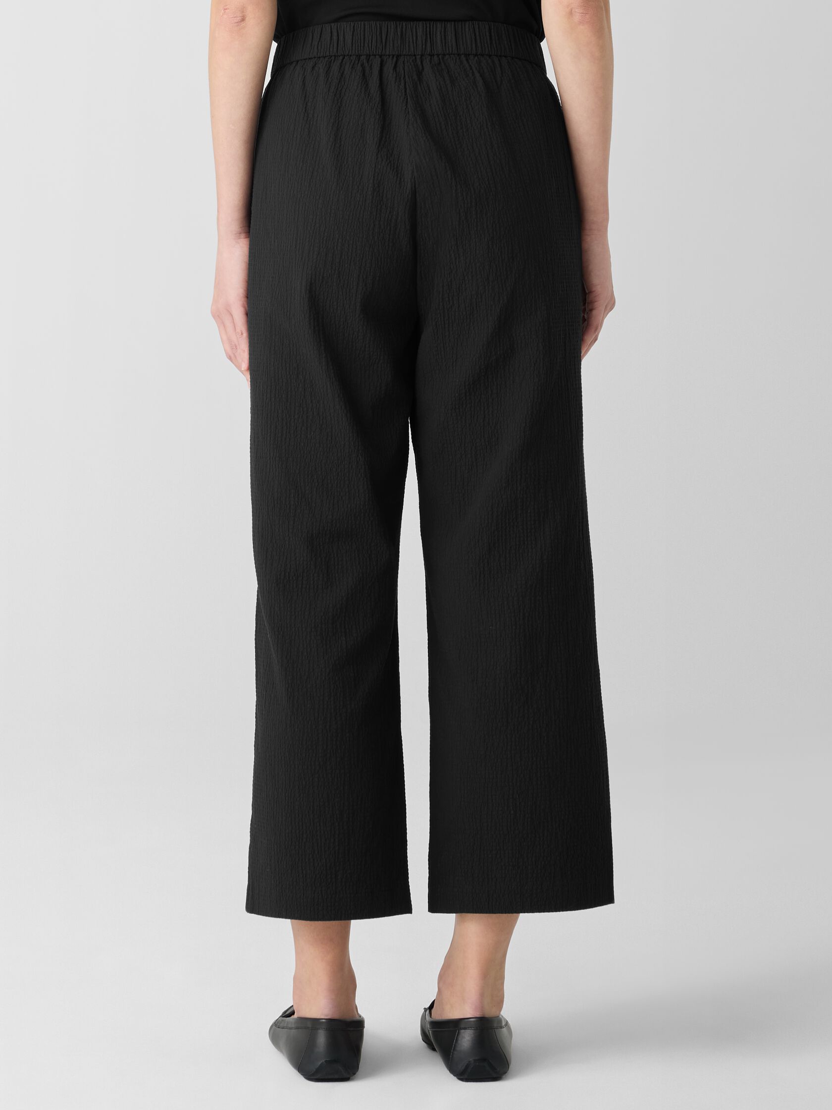 Organic Cotton Pucker Straight Pant