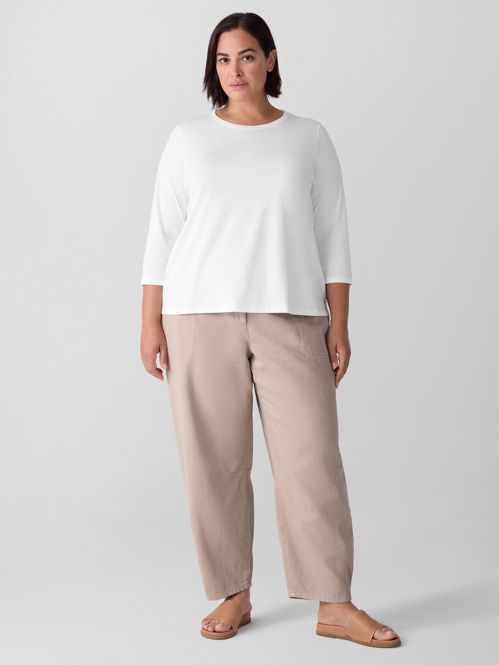 Organic Pima Cotton Jersey Long-Sleeve Tee